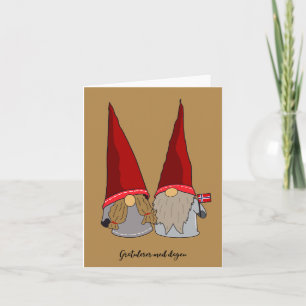 Carte Gratulerer med dagen, Joyeux anniversaire norvégie