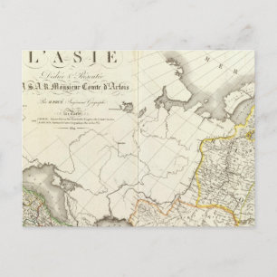 Carte gravée Turquie, Russie et Asie