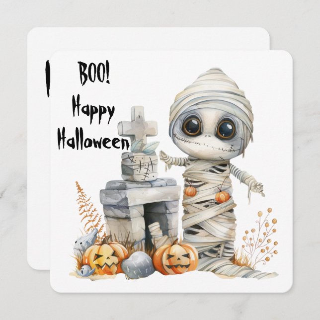 Carte Graveyard Giggles - Maman au clair de lune (Devant / Derrière)