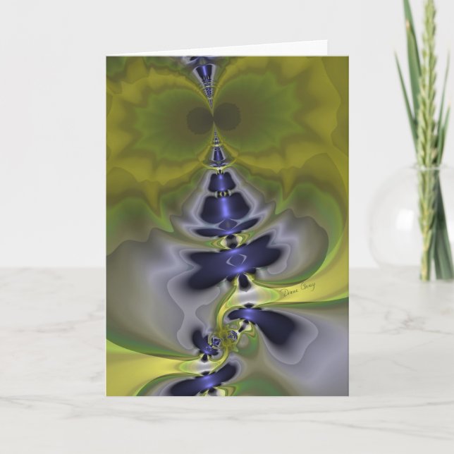 Carte Gray Goblin en vert, amusant Éffrayant Imp (Devant)