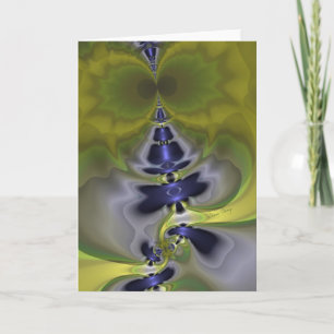 Carte Gray Goblin en vert, amusant Éffrayant Imp