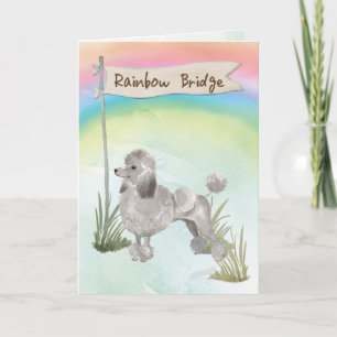 Carte Gray Poodé Sympathie de la compagnie sur Rainbow B