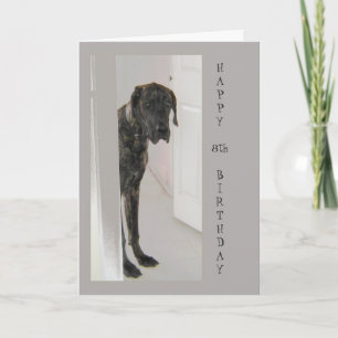 Carte Great Dane Pet Dog 8TH Happy Birthday Humor