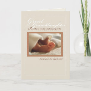 Carte Great Grandgirl Félicitations New Baby