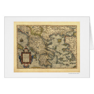Carte grecque Ortelius 1570 d'îles