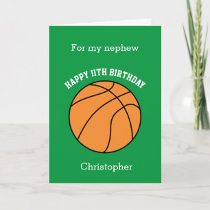 Carte Green Basketball 11e anniversaire