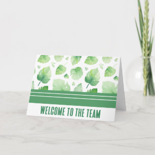 Carte Green Botanical Bienvenue à l'équipe Nouveau emplo