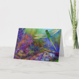 Carte Green Dragonard Flower Garden Art