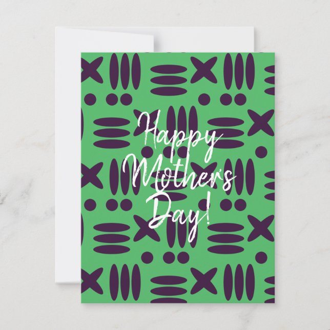Carte Green Happy Mother's Day Card (Devant)