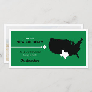 Carte Green New State, New Address ! Texas Moving