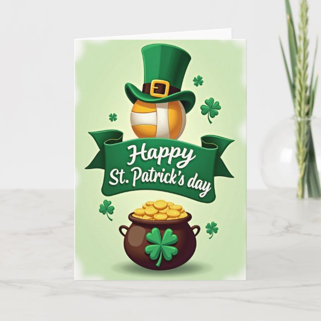 Carte Green Shamrocks Pattern Card (Devant)