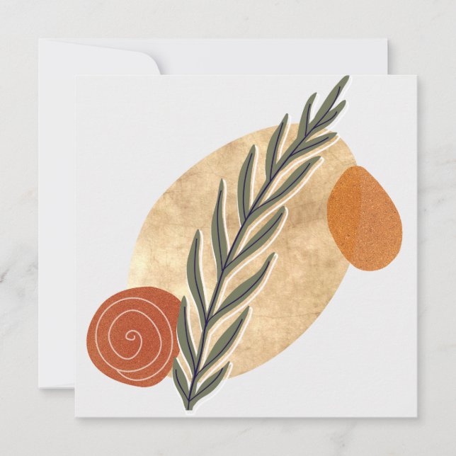 Carte Green Stalk Boho (Devant)