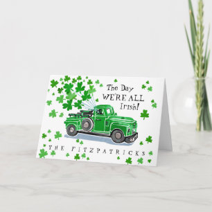 Carte Green Vintage Truck St. Patrick's Day
