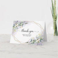 Greenery Geometric Bridal Shower Thank