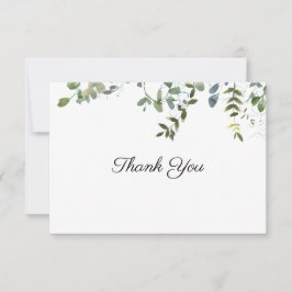 Carte Greenery Thank You Note