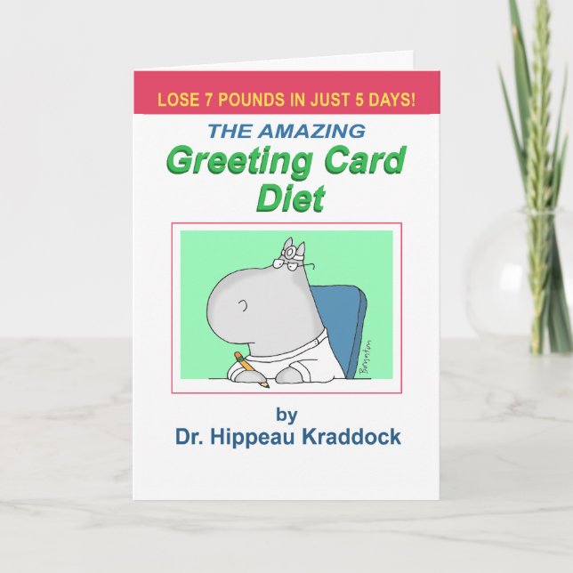 CARTE GREETING CARD DIET (Devant)