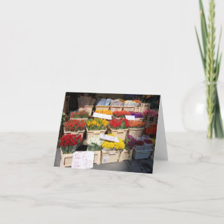 Carte Greeting card flower stall, Bavaria, Germany