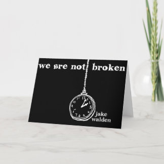 Carte greeting card "we are not broading