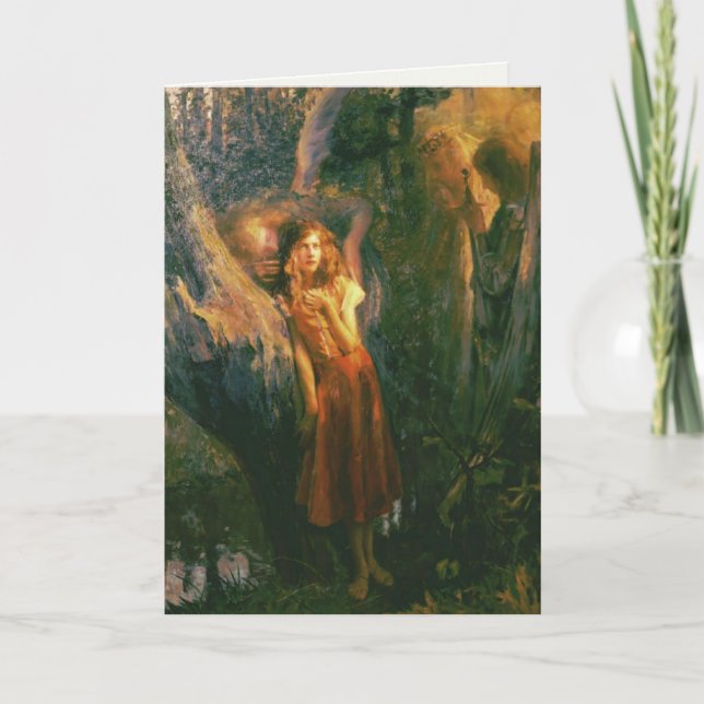 Carte Greetingcard Avec Gaston Bussiere Peinture (Devant)