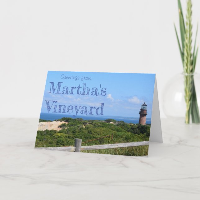 Carte Greetings from Martha's Vineyard (Devant)