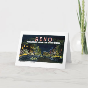 Carte Greetings from Reno, Nevada !
