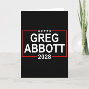 Carte Greg Abbott 2028 Élection Présidentielle 4 juillet