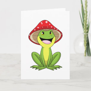 Carte Grenouille au champignon