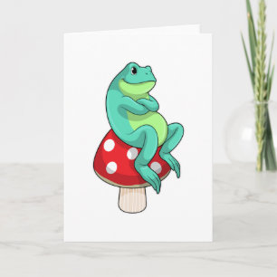 Carte Grenouille au champignon
