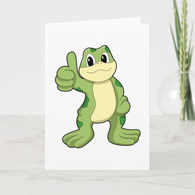 Carte Grenouille avec approbation (Devant)