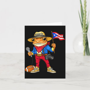 Carte Grenouille coqui de Porto Rico musique de rue foot