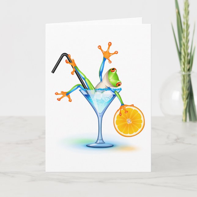 Carte Grenouille de cocktail (Devant)