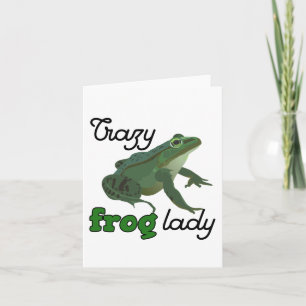 Carte Grenouille folle Cadeaux pour amateurs de Grenouil