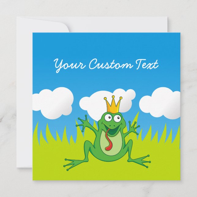 Carte Grenouille Prince 5,25 po x 5,25 po (Devant)