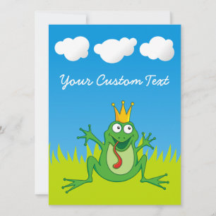 Carte Grenouille Prince 5,5 po x 7,5 po