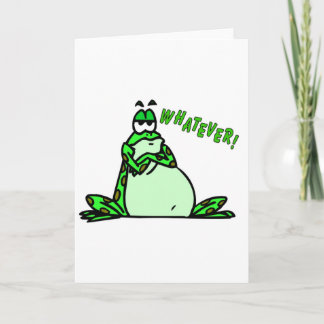 Carte Grenouille quoi que