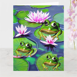 Carte Grenouilles de Lotus et de Nénuphar