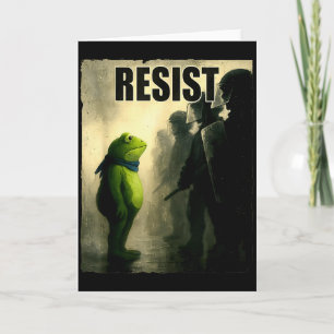 Carte Grenouilles résistent à la protestation de grenoui