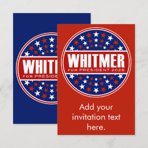 Carte Gretchen Whitmer Présidente 2028