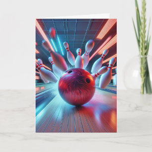 Carte Grève De Bowling Pour Anniversaire