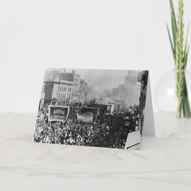 Carte Grève de dock de Londres, 1889 (Devant)