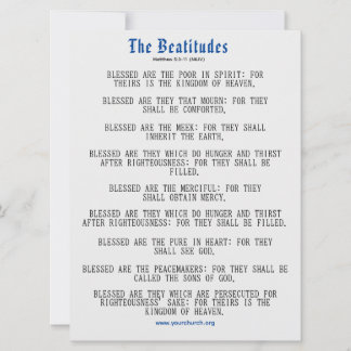 Carte Grey and Blue Beatitudes Inspiration