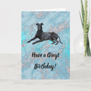Carte Greyhound ont un anniversaire gris