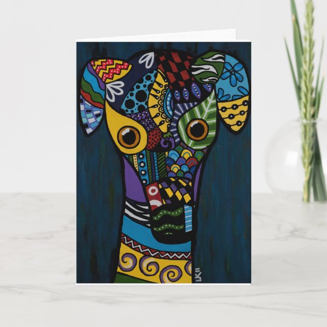 Carte Greyhound - Retraité Racing Greyhound Secourt (Devant)