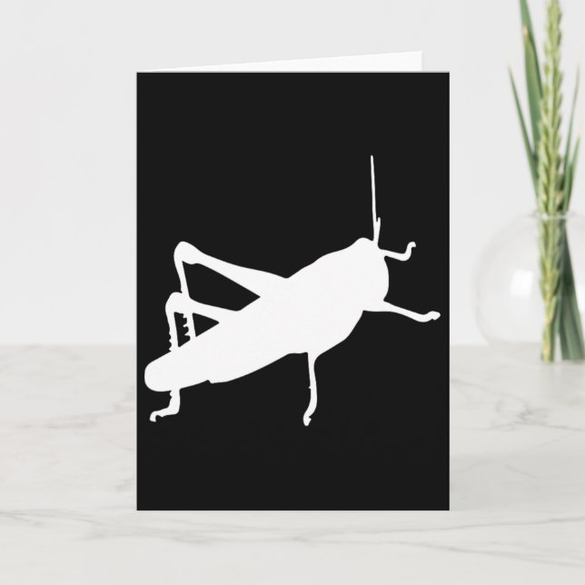 Carte Grhopper Cricket - Insecte Bug Drôle Mignon  (Devant)