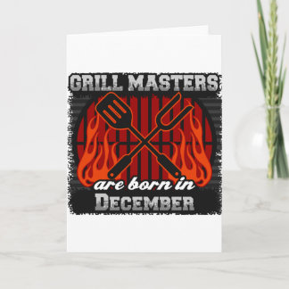 Carte Grill Masters Est Né En Décembre BBQ Anniversaire