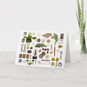 Carte Grille alimentaire saine sur un arrière - plan bla