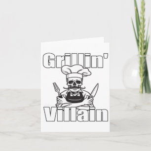 Carte Grillin Comme Un Vilain Bbq Grillin Et Chillin Gri