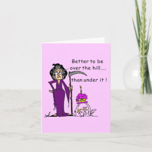 Carte Grim Reaper Humour d'anniversaire