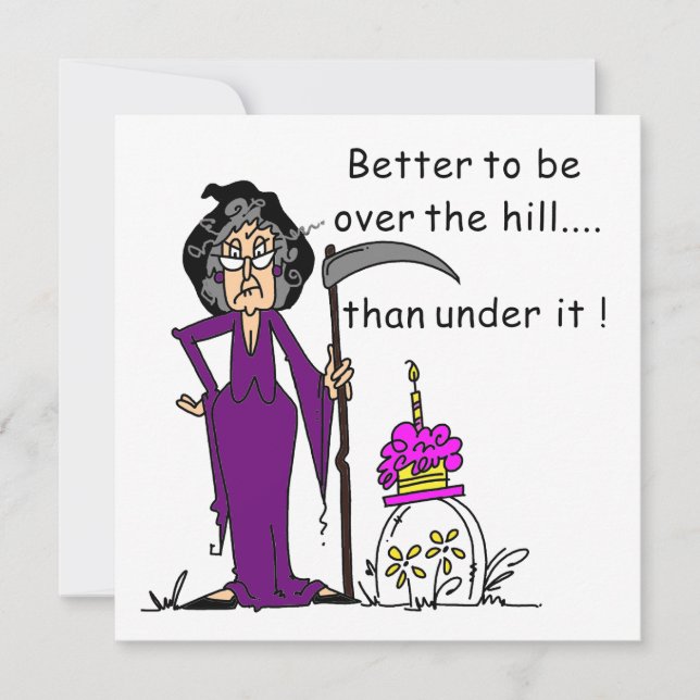 Carte Grim Reaper Humour d'anniversaire (Devant)