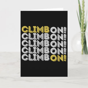 Carte Grimpe! Cadeau d'escalade de bloc pour grimpeur de
